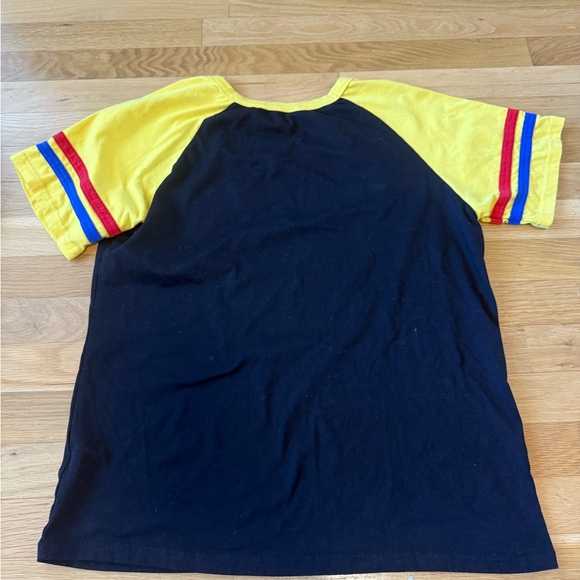 Pittsburgh Steelers Retro Throwback Striped Sleeve Tee - Size M women's - Picture 4 of 5